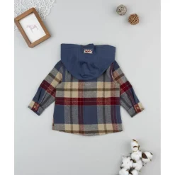 Prenatal Camisa de franela multicolor con capucha para niño* Niño·Bebé Niño 3-36 Meses|Bebé Niño 3-36 Meses·Camisas Y Camisetas