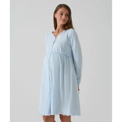 Prenatal Camisa de noche premamá azul con volantes y lunares* Premamá·Íntimo Y Noche|Íntimo Y Noche·Pijamas Y Camisones
