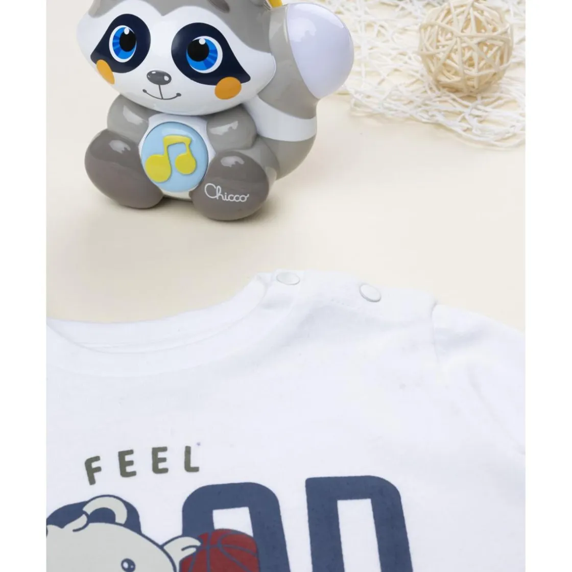 Prenatal Camiseta blanca con estampado "Feel Good"