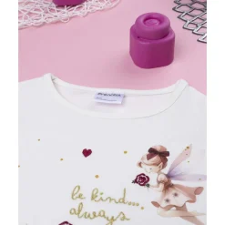Prenatal Camiseta blanca con hadas para niña