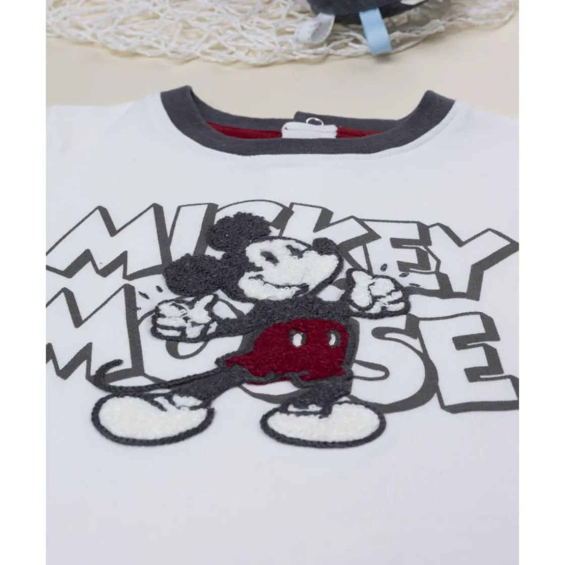 Prenatal Camiseta blanca de manga larga para niño Mickey Mouse* Niño·Bebé Niño 3-36 Meses|Bebé Niño 3-36 Meses·Camisas Y Camisetas