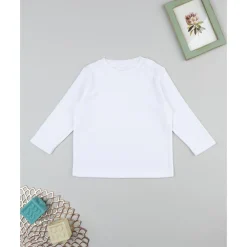 Prenatal Camiseta blanca de manga larga para niño