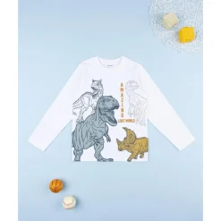 Prenatal Camiseta blanca Dino niño* Niño·Niño 2-10 Años|Niño 2-10 Años·Camisas Y Camisetas