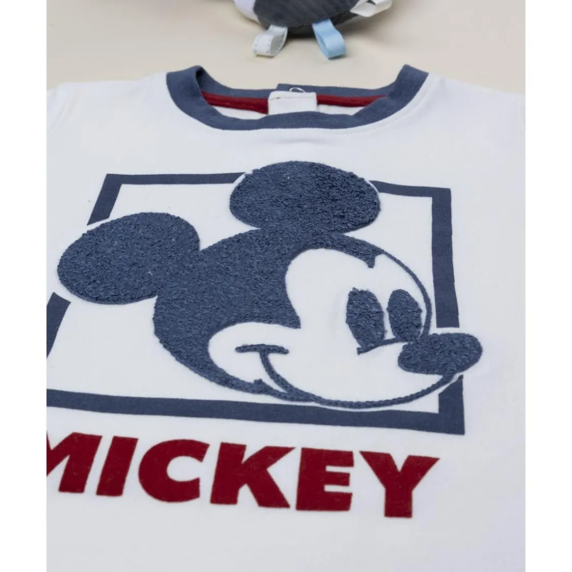 Prenatal Camiseta blanca y azul de manga larga para niño Mickey Mouse* Niño·Bebé Niño 3-36 Meses|Bebé Niño 3-36 Meses·Camisas Y Camisetas