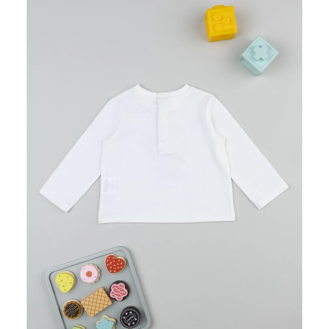 Prenatal Camiseta de bebé blanca Little Friends* Recién Nacido·Ropa Y Accesorios|Ropa Y Accesorios·Camisetas