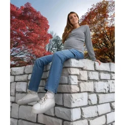 Prenatal Camiseta de lactancia a rayas azul y blanco