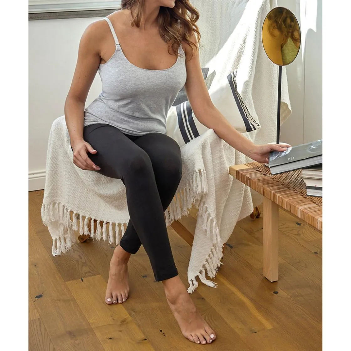 Prenatal Camiseta de lactancia gris