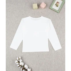 Prenatal Camiseta de niña blanca con estampado de unicornio