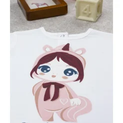 Prenatal Camiseta de niña blanca Lady Unicorn* Niña·Bebé Niña 3-36 Meses|Bebé Niña 3-36 Meses·Camisas Y Camisetas