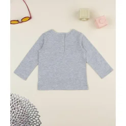 Prenatal Camiseta de niña gris con estampado* Niña·Bebé Niña 3-36 Meses|Bebé Niña 3-36 Meses·Camisas Y Camisetas