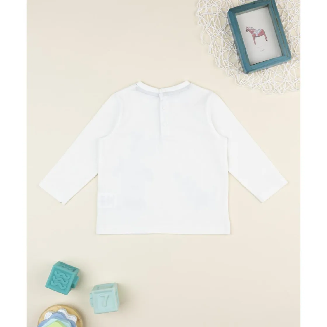 Prenatal Camiseta de niño blanca con estampado de perritos* Niño·Bebé Niño 3-36 Meses|Bebé Niño 3-36 Meses·Camisas Y Camisetas