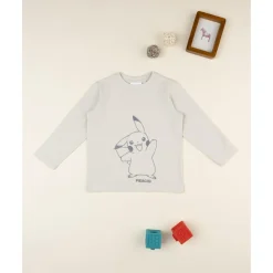 Prenatal Camiseta de niño Pokémon beige de manga larga* Niño·Niño 2-10 Años|Niño 2-10 Años·Camisas Y Camisetas