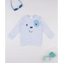 Prenatal Camiseta de pijama para niño gris con perrito