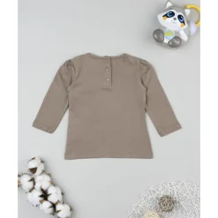 Prenatal Camiseta marrón de manga larga para niña con estampado "Cute Bear"* Niña·Bebé Niña 3-36 Meses|Bebé Niña 3-36 Meses·Camisas Y Camisetas