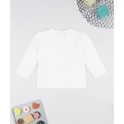 Prenatal Camiseta niña blanca con gatito* Bebé Niña 3-36 Meses·Camisas Y Camisetas|Niña·Bebé Niña 3-36 Meses