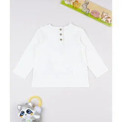 Prenatal Camiseta niña blanca con zorrito* Bebé Niña 3-36 Meses·Camisas Y Camisetas|Niña·Bebé Niña 3-36 Meses