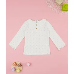 Prenatal Camiseta niña blanca estampada