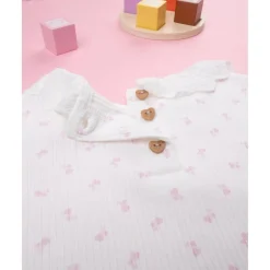 Prenatal Camiseta niña blanca estampada