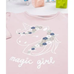 Prenatal Camiseta niña rosa con unicornio* Niña·Niña 2-10 Años|Niña 2-10 Años·Camisas Y Camisetas