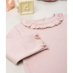 Prenatal Camiseta niña rosa con volantes