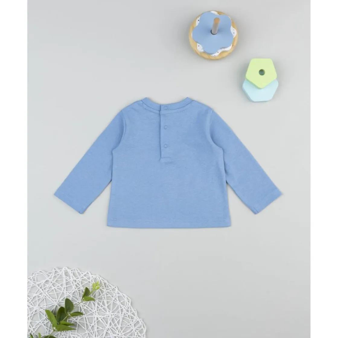 Prenatal Camiseta niño azul “Little Bear” manga larga