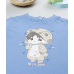 Prenatal Camiseta niño azul “Little Bear” manga larga
