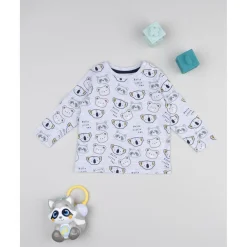 Prenatal Camiseta niño gris con animalitos