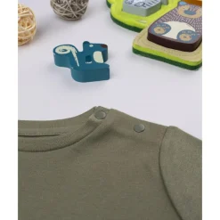 Prenatal Camiseta verde básica para niño