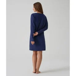 Prenatal Camisón azul con estampado de lunares