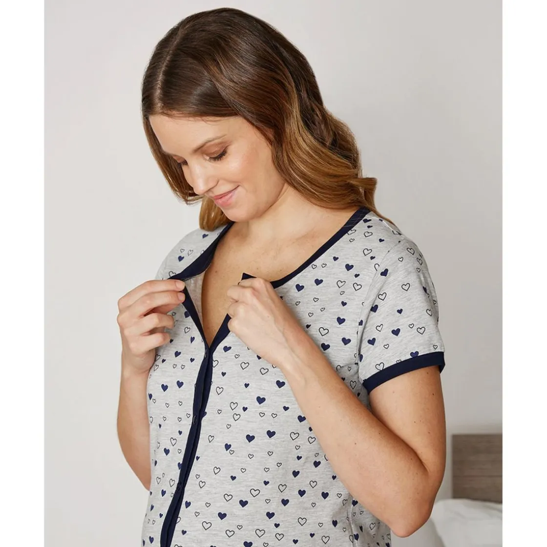 Prenatal Camisón de maternidad con estampado de corazones* Íntimo Y Noche·Camisetas Interiores Y Body|Premamá·Íntimo Y Noche