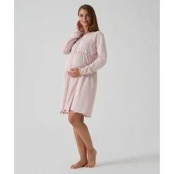 Prenatal Camisón premamá rosa con volantes y lunares para embarazo y lactancia* Premamá·Íntimo Y Noche|Íntimo Y Noche·Pijamas Y Camisones