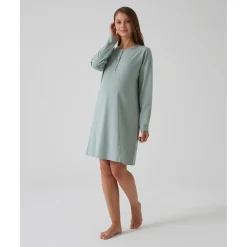 Prenatal Camisón verde con estampado de lunares