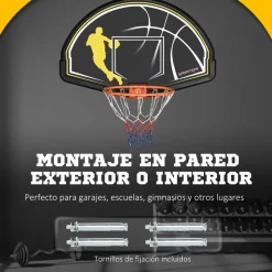 Outsunny Canasta de Baloncesto bicolor para puerta o pared* Deportes