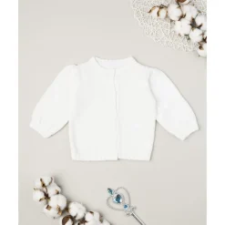 Prenatal Cardigan blanco de niña