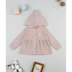 Prenatal Cardigan con capucha niña rosa canalé* Niña·Bebé Niña 3-36 Meses|Bebé Niña 3-36 Meses·Jerséis Y Cardigans
