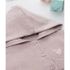 Prenatal Cardigan con capucha niña rosa canalé* Niña·Bebé Niña 3-36 Meses|Bebé Niña 3-36 Meses·Jerséis Y Cardigans