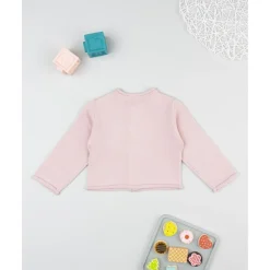Prenatal Cardigan rosa de punto con cuello redondo para niña* Niña·Bebé Niña 3-36 Meses|Bebé Niña 3-36 Meses·Jerséis Y Cardigans