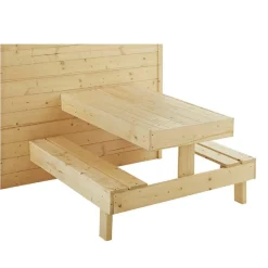 SOULET Caseta de madera infantil con mesa de picnic Tiana* Casas