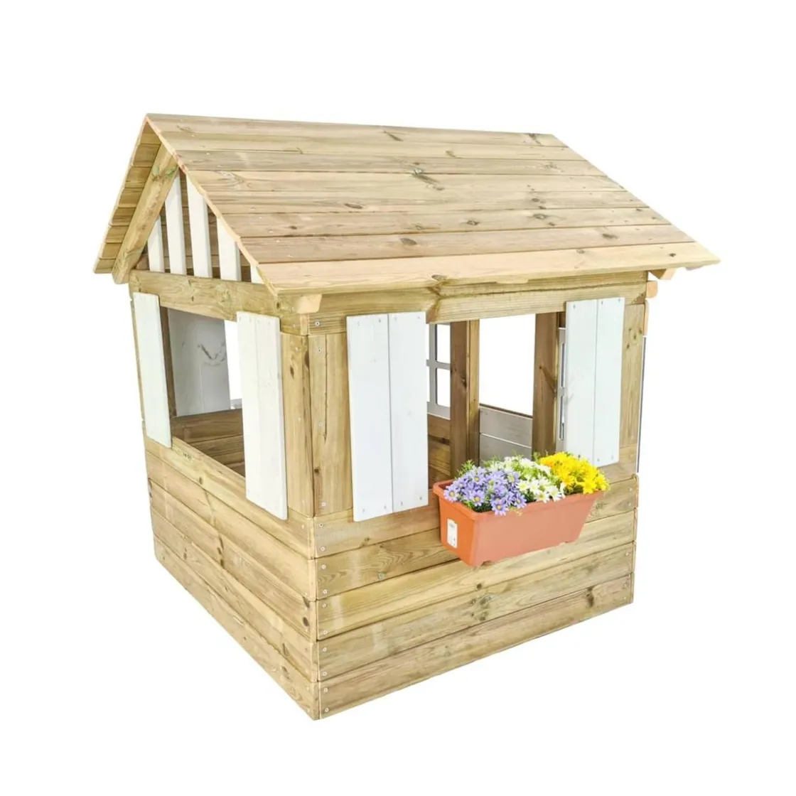 MASGAMES Casita de madera Lollipop Blanca* Casas