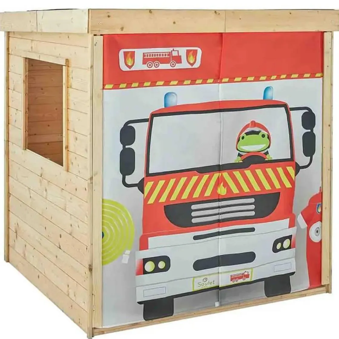 SOULET Casita infantil de madera Bombero