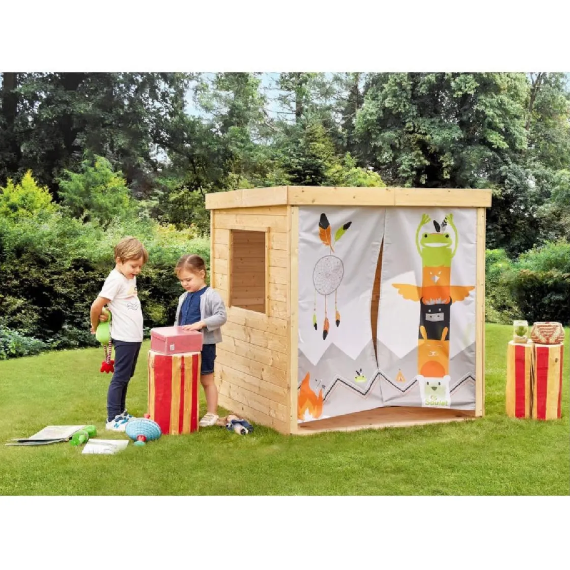 SOULET Casita infantil de madera India