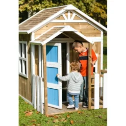 MASGAMES Casita infantil Olden de madera Azul* Casas
