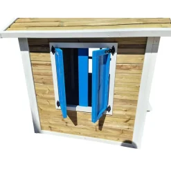 MASGAMES Casita infantil Visby de madera Azul