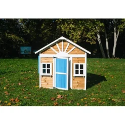 MASGAMES Casita infantil Visby de madera Azul