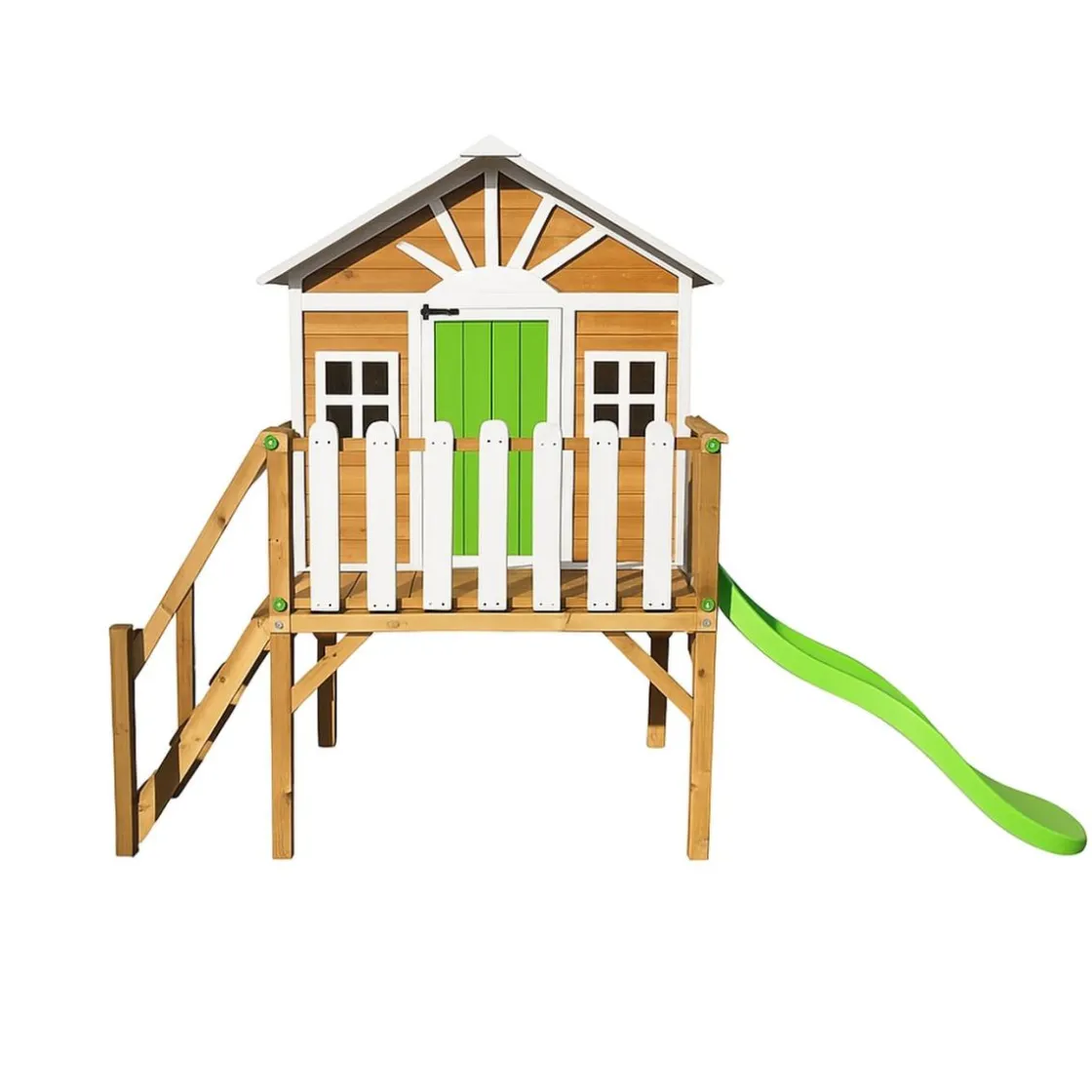 MASGAMES Casita Visby elevada 90 cm Verde* Casas