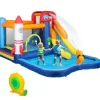 AIYAPLAY Castillo hinchable 5 en 1 con piscina y tobogán