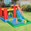 OUTSUNNY Castillo Hinchable con piscina, tobogán, muro de escalada y cama de salto 330 cm* Castillos Hinchables