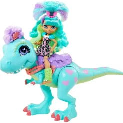 MATTEL Cave Club - Muñeca Rockelle y Tyrasaurus