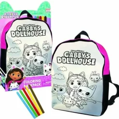 CEFA Toys - Gabbys Dollhouse - Mochila para Colorear* Arte Y Manualidades
