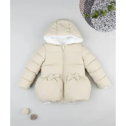 Prenatal Chaqueta beige con lazos para niña* Niña·Niña 2-10 Años|Niña 2-10 Años·Abrigos Y Plumíferos